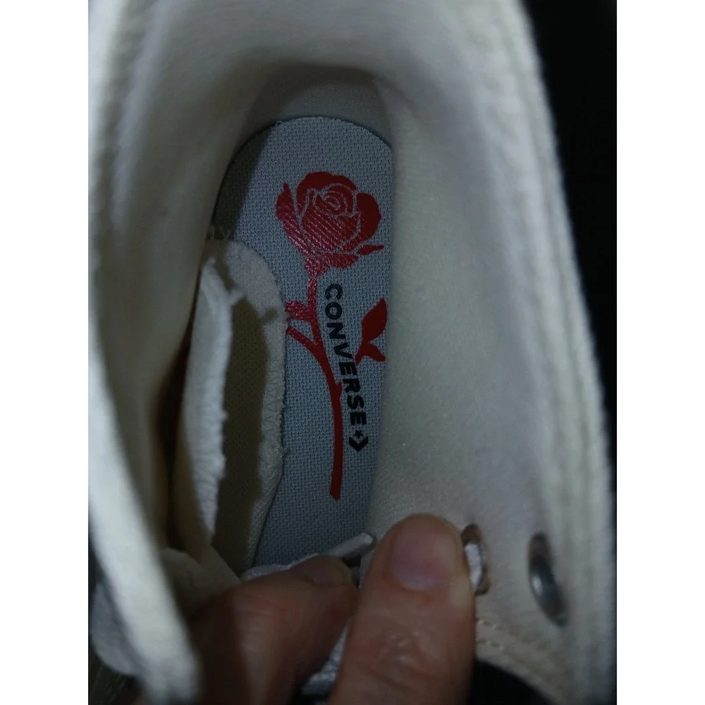 Converse Girl's Chuck Taylor All Star Eva Lift Hi Top Shoes A10717C White‎ Sz 13